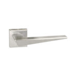 Atlantic Forme Naxos Lever Door Handle on Minimal Square Rose - Satin Chrome