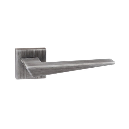 Atlantic Forme Naxos Lever Door Handle on Minimal Square Rose - Urban Graphite