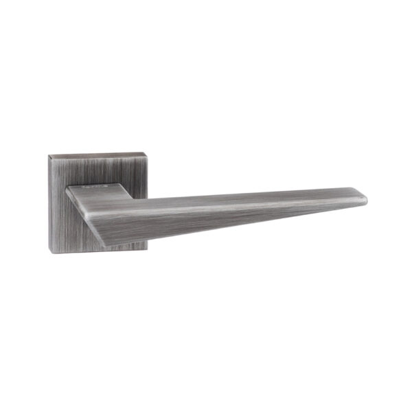 Atlantic Forme Naxos Lever Door Handle on Minimal Square Rose - Urban Graphite