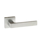Atlantic Forme Asti Lever Door Handle on Minimal Square Rose - Satin Chrome