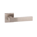 Atlantic Forme Asti Lever Door Handle on Minimal Square Rose - Satin Nickel