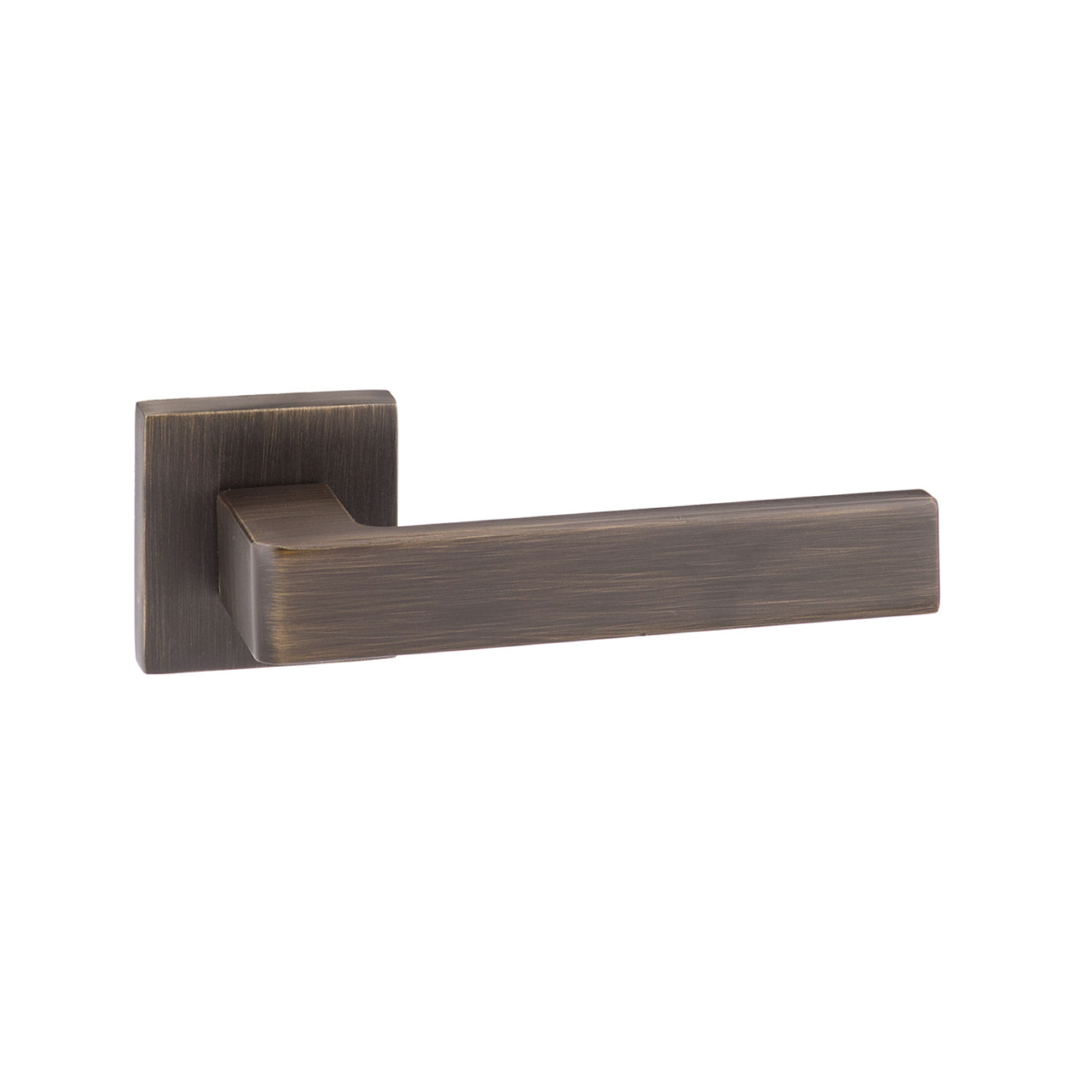 FMS254UB.jpg Atlantic Forme Asti Lever Door Handle on Minimal Square Rose - Urban Bronze - Image 1