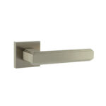 Atlantic Forme Alila Lever Door Handle on Minimal Square Rose - Satin Nickel