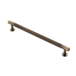 Carlisle Brass Knurled Cabinet Pull Handle 224mm C/C - Antique Brass