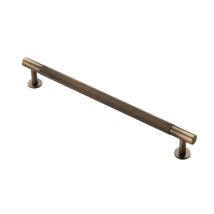 FTD700EAB.jpg Carlisle Brass Knurled Cabinet Pull Handle 224mm C/C - Antique Brass - Image 1