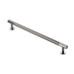 Carlisle Brass Knurled Cabinet Pull Handle 224mm C/C - Polished Chrome