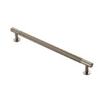 Carlisle Brass Knurled Cabinet Pull Handle 224mm C/C - Satin Nickel
