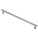 Carlisle Brass Knurled Cabinet Pull Handle 320mm C/C - Polished Chrome