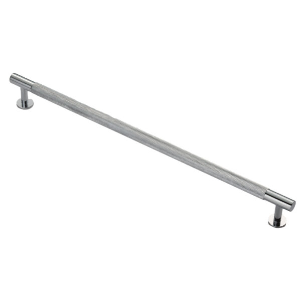 Carlisle Brass Knurled Cabinet Pull Handle 320mm C/C - Polished Chrome