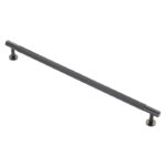 Carlisle Brass Knurled Cabinet Pull Handle 320mm C/C - Matt Black