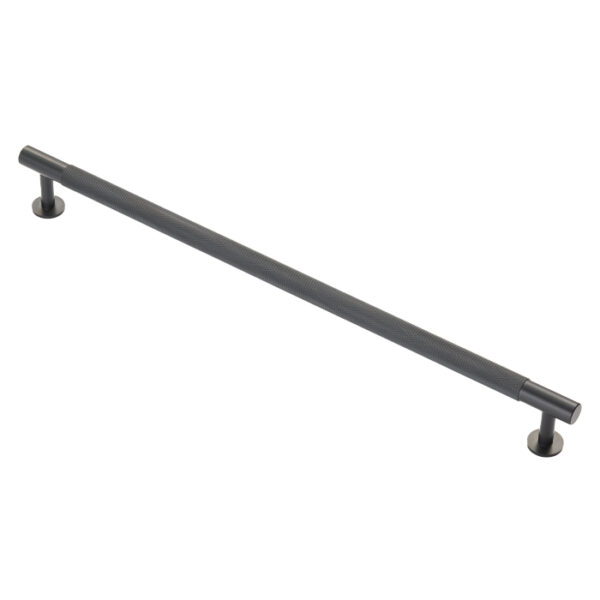 Carlisle Brass Knurled Cabinet Pull Handle 320mm C/C - Matt Black