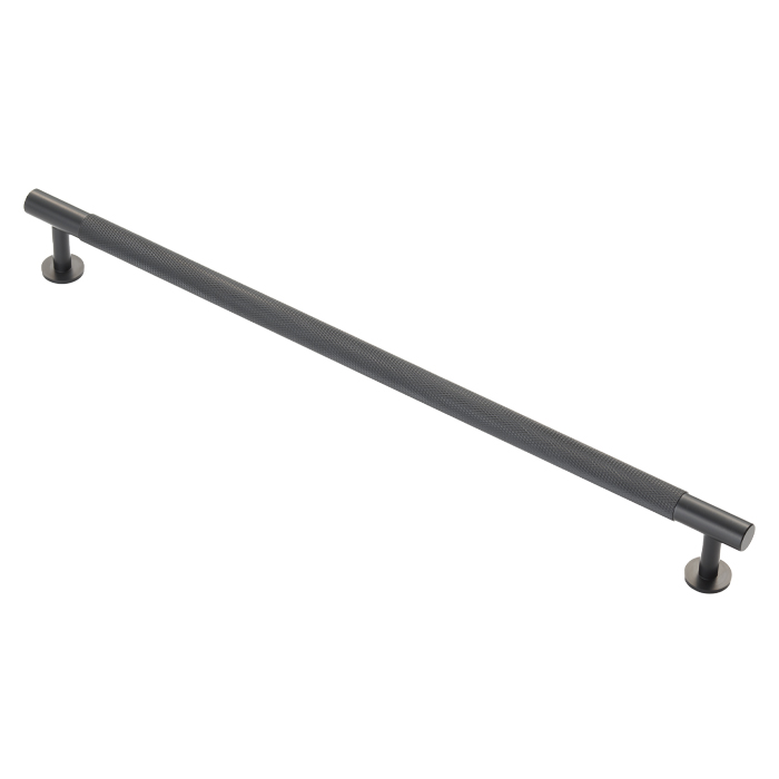 FTD700HMB.jpg Carlisle Brass Knurled Cabinet Pull Handle 320mm C/C - Matt Black - Image 1
