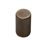Carlisle Brass Knurled Cabinet Knob - Antique Brass