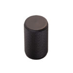 Carlisle Brass Knurled Cabinet Knob - Matt Black