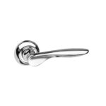 Atlantic Mediterranean Malta Lever Door Handle on Round "C" Rose - Polished Chrome