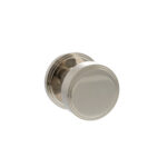 Atlantic Millhouse Brass Boulton Solid Brass Stepped Mortice Door Knob on Concealed Fix Rose - Polished Nickel