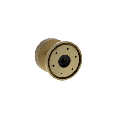 Atlantic Millhouse Brass Harrison Solid Brass Knurled Mortice Door Knob on Concealed Fix Rose - Antique Brass - Image 2