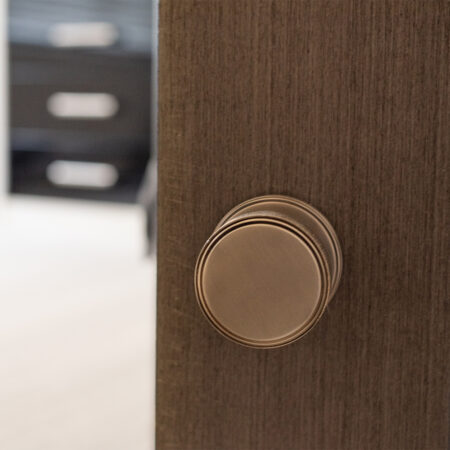 Atlantic Millhouse Brass Harrison Solid Brass Knurled Mortice Door Knob on Concealed Fix Rose - Satin Nickel - Image 3