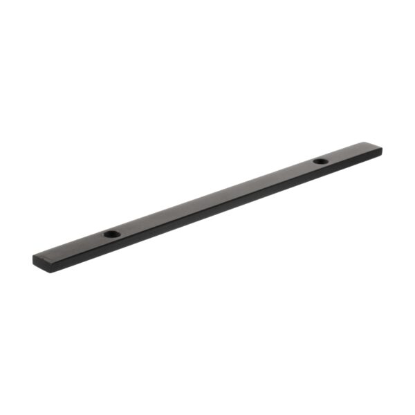 Atlantic Millhouse Brass Long Narrow Cabinet Handle Backplate 128mm - Matt Black