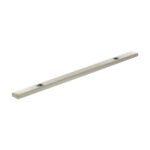 Atlantic Millhouse Brass Long Narrow Cabinet Handle Backplate 128mm - Satin Nickel