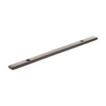 Atlantic Millhouse Brass Long Narrow Cabinet Handle Backplate 128mm - Urban Dark Bronze