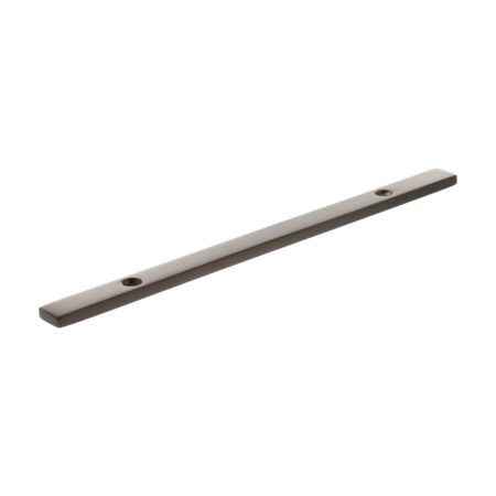 Atlantic Millhouse Brass Long Narrow Cabinet Handle Backplate 128mm - Urban Dark Bronze