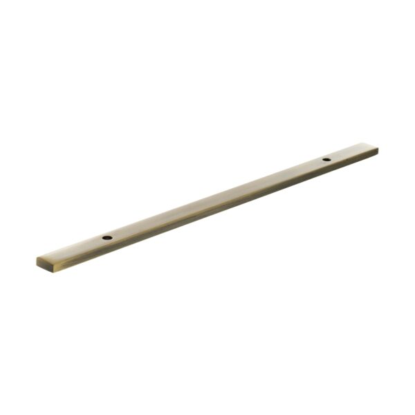 Atlantic Millhouse Brass Long Narrow Cabinet Handle Backplate 160mm - Antique Brass