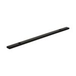 Atlantic Millhouse Brass Long Narrow Cabinet Handle Backplate 160mm - Matt Black