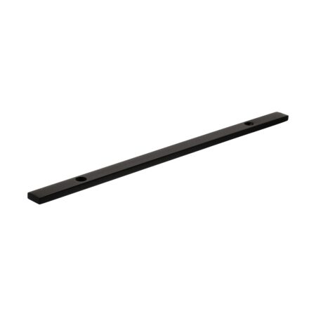 Atlantic Millhouse Brass Long Narrow Cabinet Handle Backplate 160mm - Matt Black