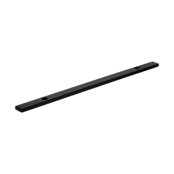 Atlantic Millhouse Brass Long Narrow Cabinet Handle Backplate 160mm - Matt Black