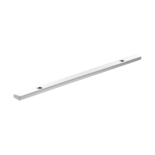 Atlantic Millhouse Brass Long Narrow Cabinet Handle Backplate 160mm - Polished Chrome