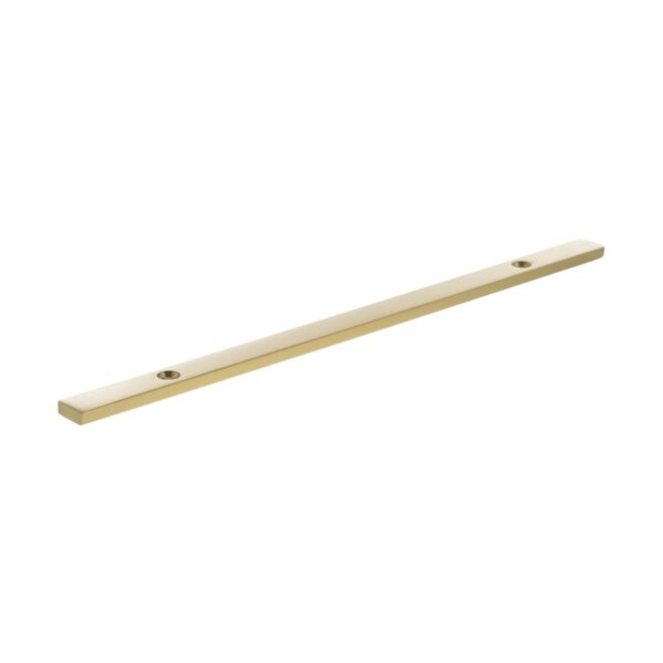 Atlantic Millhouse Brass Long Narrow Cabinet Handle Backplate 160mm - Satin Brass