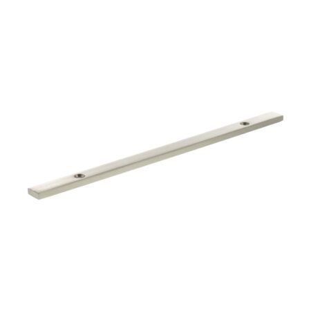 Atlantic Millhouse Brass Long Narrow Cabinet Handle Backplate 160mm - Satin Nickel