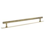 Atlantic Millhouse Brass Chrysler Diamond T-Bar Cabinet Pull Handle on Backplate 320mm - Antique Brass