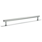 Atlantic Millhouse Brass Pennington Hexagonal T-Bar Cabinet Pull Handle on Backplate 320mm - Polished Chrome