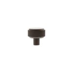 Atlantic Millhouse Brass Eiffel Knurled Round Cabinet Knob Handle - Urban Dark Bronze