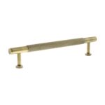 Atlantic Millhouse Brass Eiffel Knurled T-Bar Cabinet Pull Handle 160mm - Antique Brass