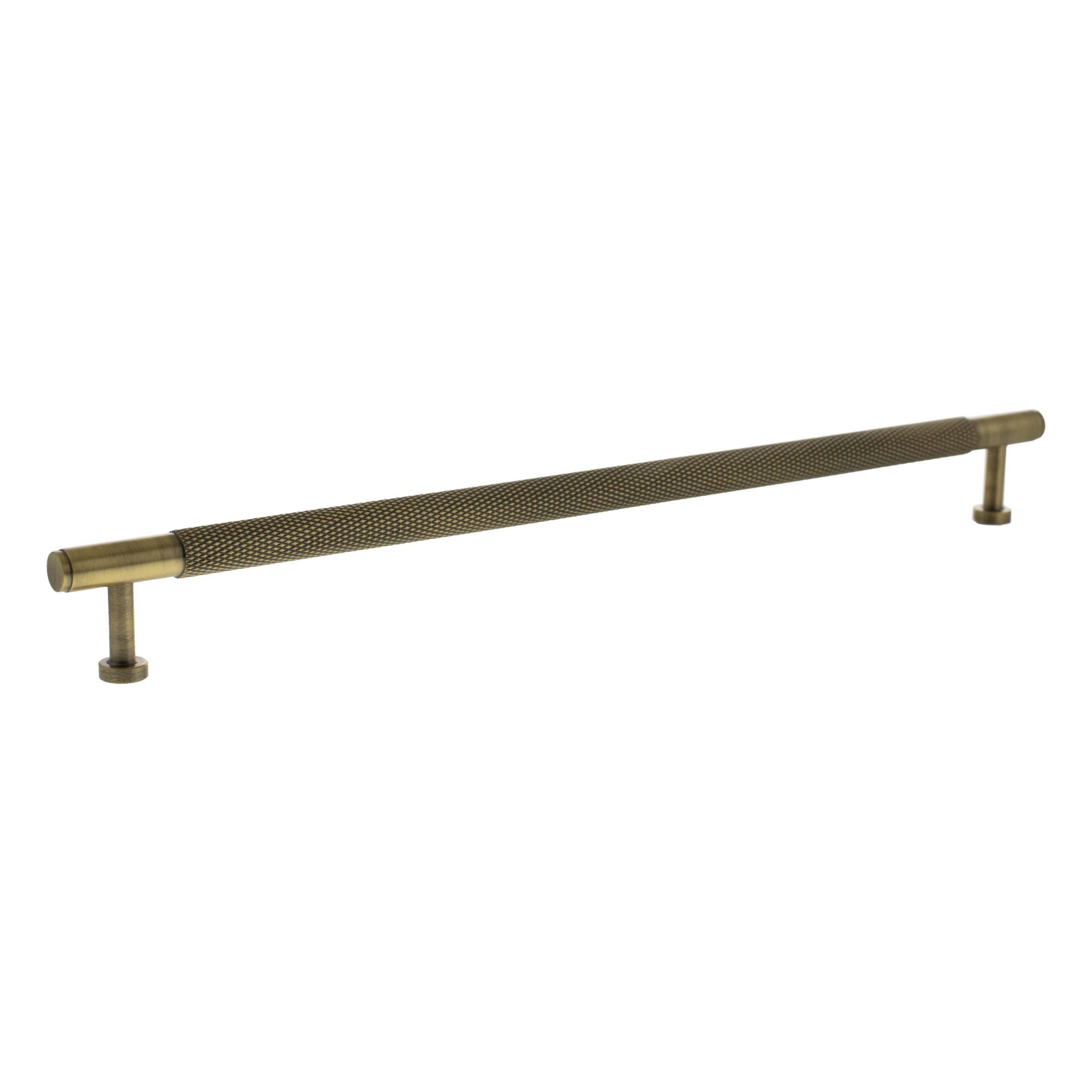 MHCK17320AB_MILLHOUSE20BRASS20EIFFEL20KNURLED20T-BAR20CABINET20PULL20HANDLE20320MM_ANTIQUE20BRASS_LR.jpg Atlantic Millhouse Brass Eiffel Knurled T-Bar Cabinet Pull Handle 320mm - Antique Brass - Image 1