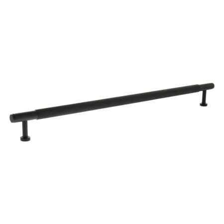 Atlantic Millhouse Brass Eiffel Knurled T-Bar Cabinet Pull Handle 320mm - Matt Black