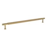 Atlantic Millhouse Brass Eiffel Knurled T-Bar Cabinet Pull Handle 320mm - Satin Brass