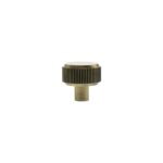 Atlantic Millhouse Brass Battersea Linear Round Cabinet Knob Handle - Antique Brass