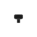 Atlantic Millhouse Brass Battersea Linear Round Cabinet Knob Handle - Matt Black