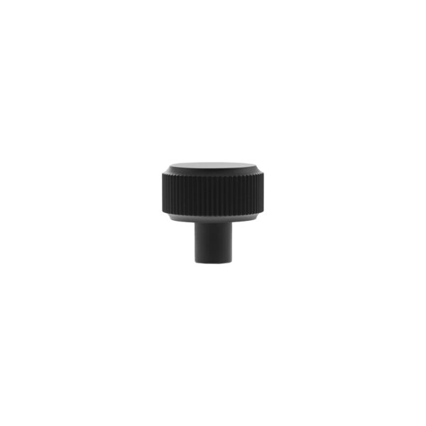 Atlantic Millhouse Brass Battersea Linear Round Cabinet Knob Handle - Matt Black