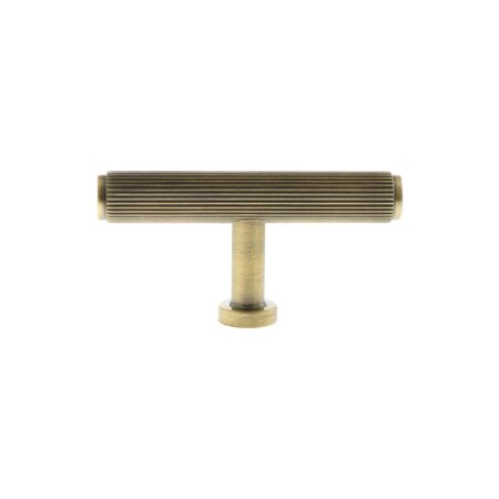 Atlantic Millhouse Brass Battersea Linear T-Bar Cabinet Knob Handle - Antique Brass