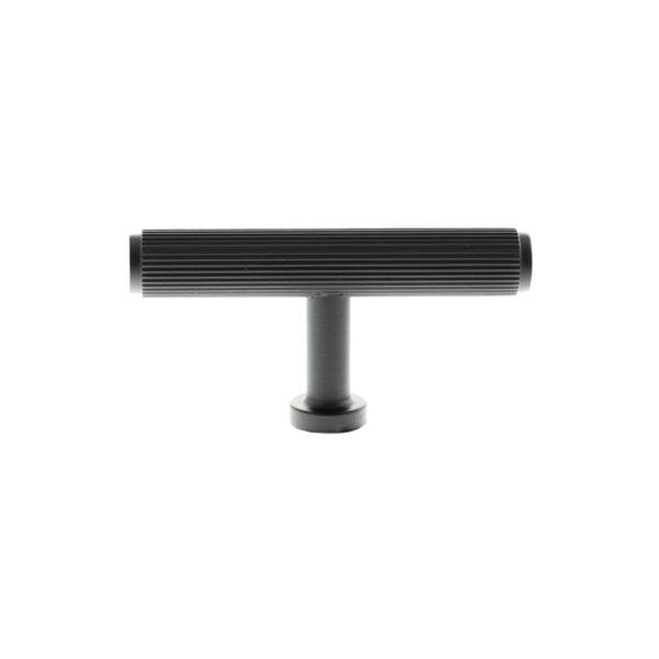 Atlantic Millhouse Brass Battersea Linear T-Bar Cabinet Knob Handle - Matt Black