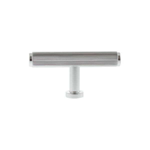 Atlantic Millhouse Brass Battersea Linear T-Bar Cabinet Knob Handle - Polished Chrome