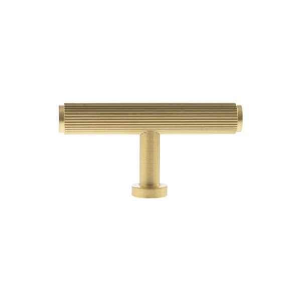 Atlantic Millhouse Brass Battersea Linear T-Bar Cabinet Knob Handle - Satin Brass