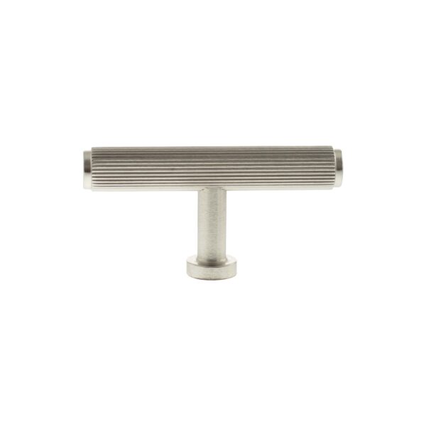 Atlantic Millhouse Brass Battersea Linear T-Bar Cabinet Knob Handle - Satin Nickel