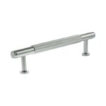 Atlantic Millhouse Brass Battersea Linear T-Bar Cabinet Pull Handle 128mm - Polished Chrome