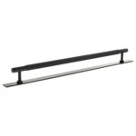 Atlantic Millhouse Brass Battersea Linear T-Bar Cabinet Pull Handle on Backplate 320mm - Matt Black